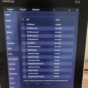 MINDRAY TE5 Ultrasound System MSK - Musculoskeletal