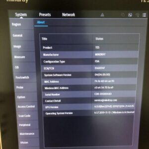 MINDRAY TE5 Ultrasound System MSK - Musculoskeletal