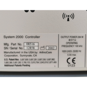 Coblation Plasma Surgery System - Arthrocare - System 2000