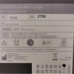 Used Like New CARESTREAM DRX-1