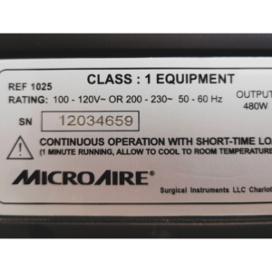Consola Eléctrica - Microaire 1025