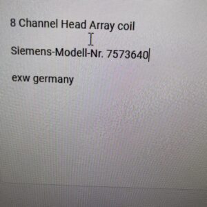 Used SIEMENS 7573640 1.5T 8CH