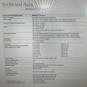 Used SIEMENS Mobilett XP Eco