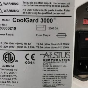 Used ZOLL MEDICAL Coolgard 3000