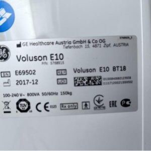 Certified Refurbished GE Voluson E10