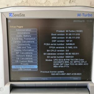 Refurbished SONOSITE M-Turbo