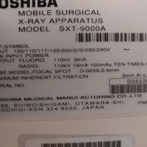 Used Very Good TOSHIBA Clearscope SXT-9000A