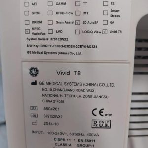 Used Very Good GE Vivid T8