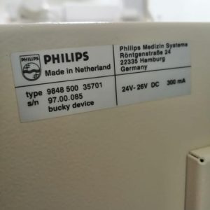 Used Very Good PHILIPS Bucky diagnost TC